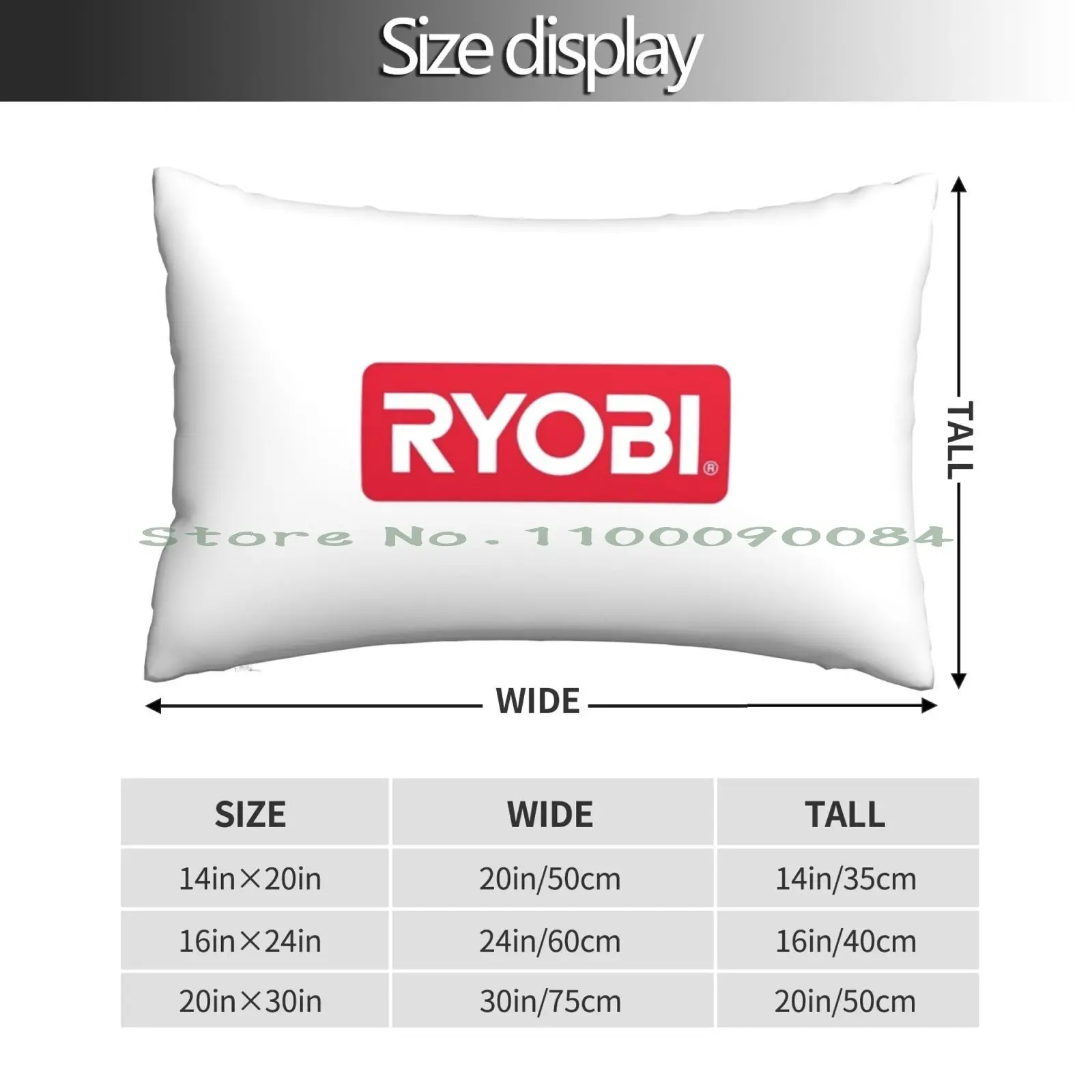 Power Tools-Ryobi Logo Pillow Case 20x30 50*75 Sofa Bedroom Funny Sayings Cute Sloth Sloth Meme Funny Animals Middle Finger