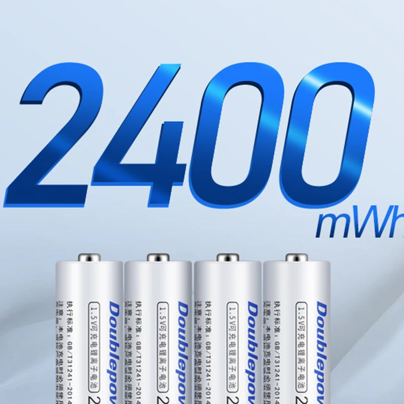 New 2400mWh / 1600mah rechargeable USB rechargeable 1,5 V AA battery for Shaver remote control. Toys pilha usb recarregavel AA