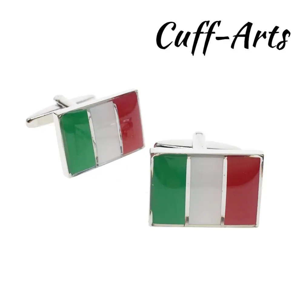 

Cufflinks for Men Italian Flag Cufflinks Gifts for Men Gemelos Les Boutons De Manchette by Cuffarts C10488