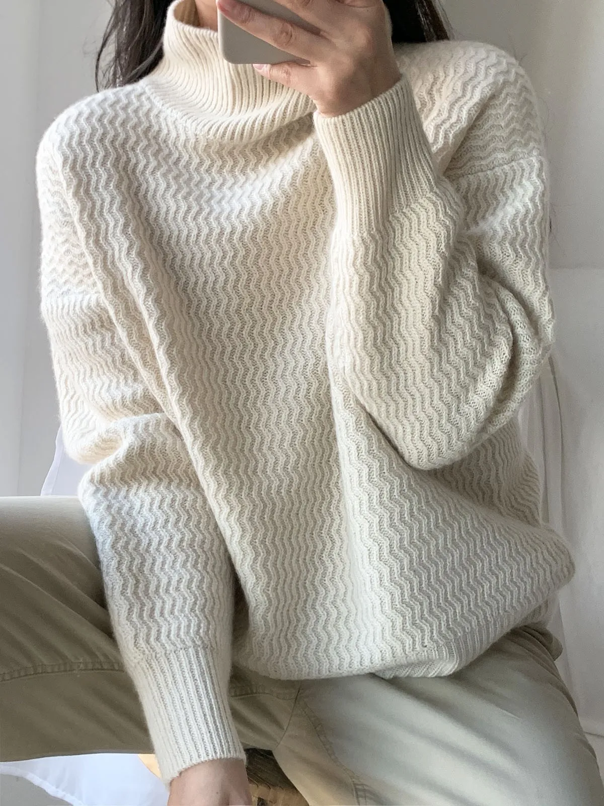 Women Turtleneck Cashmere Sweater Autumn Winter Sloid Color Knitted Jumper Female Casual    Jacquard TurtleneckSweaters 2021