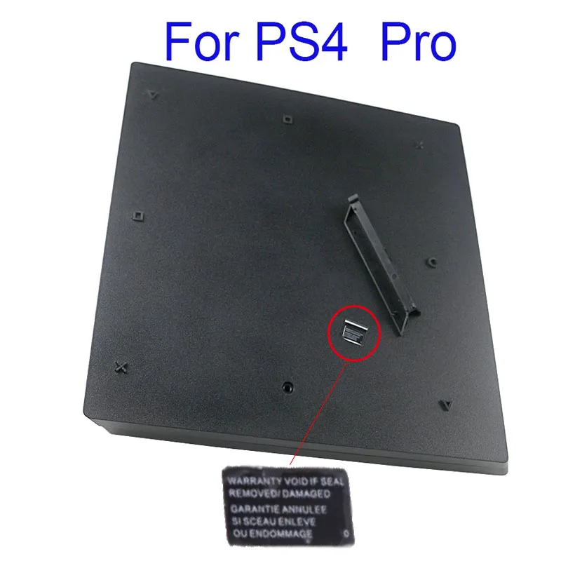 Black Replacement Parts For PS4 PRO Full Housing Case Front Bottom Shell Cover for Sony PlayStation 4 pro Host Parts