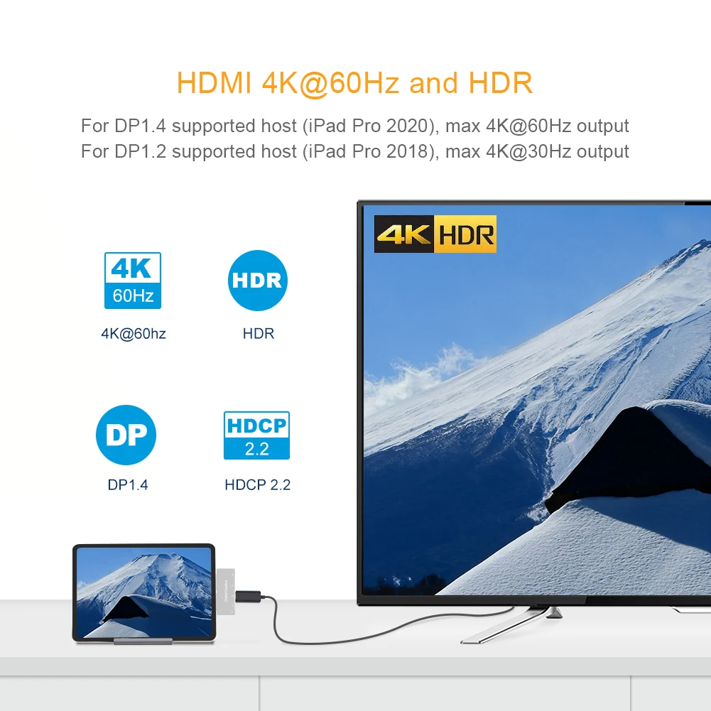 CableCreation باد برو USB C Hub نوع C إلى HDMI 4K 60Hz USB3.0 PD100W 3.5 مللي متر جاك USB C قفص الاتهام محول لماك بوك باد 2020 هواوي