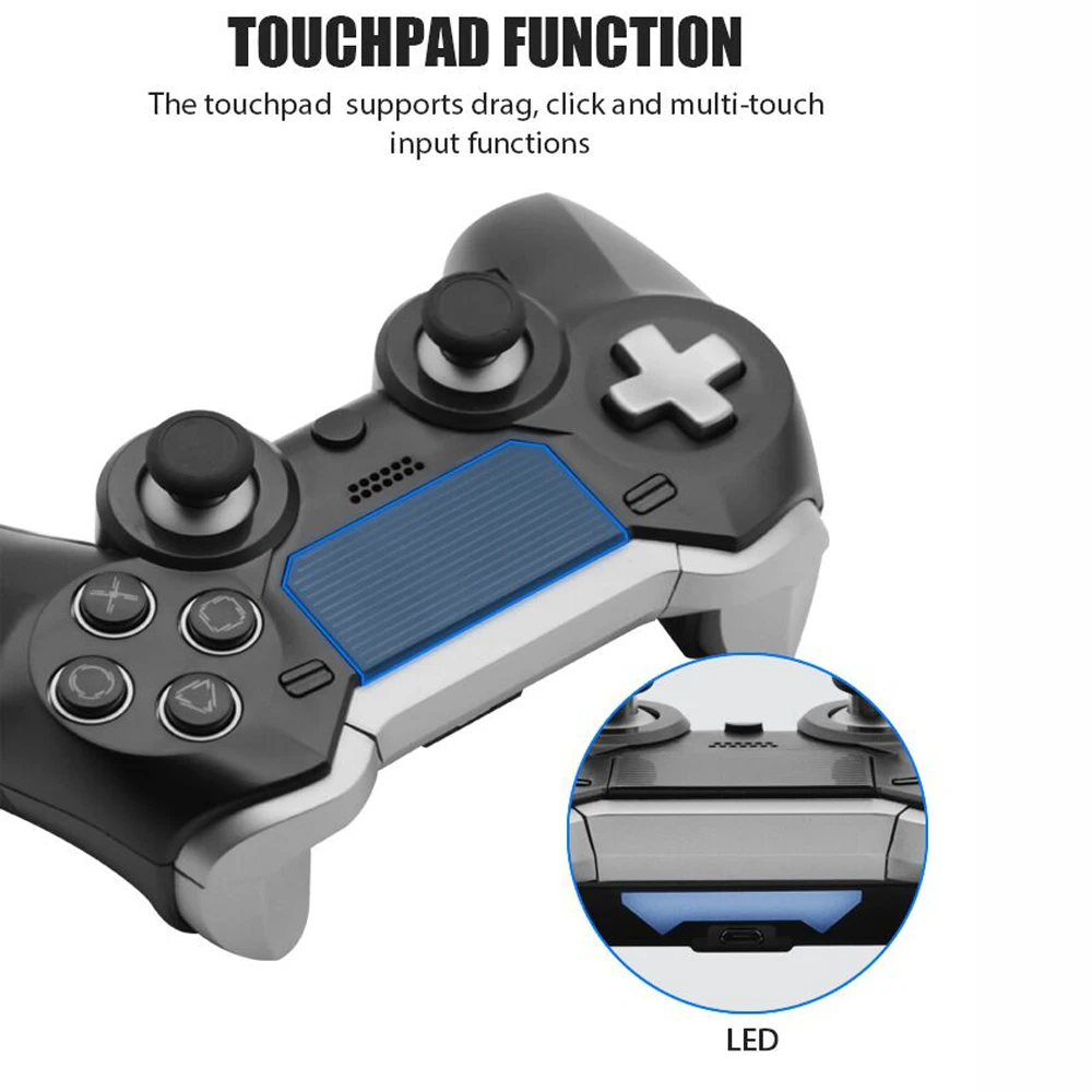 وحدة تحكم لاسلكية لألعاب PS4 ، وحدة تحكم ألعاب لاسلكية مع اهتزاز مزدوج Elite لجهاز PS4 ، 2020