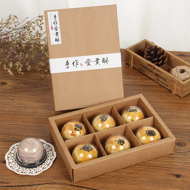 2021 New Solid Brown Macaron Gift Box Cookie Chocolate Candy Boxes Xmas NewYear Wedding Party Dessert Shop Decor Sugar Container