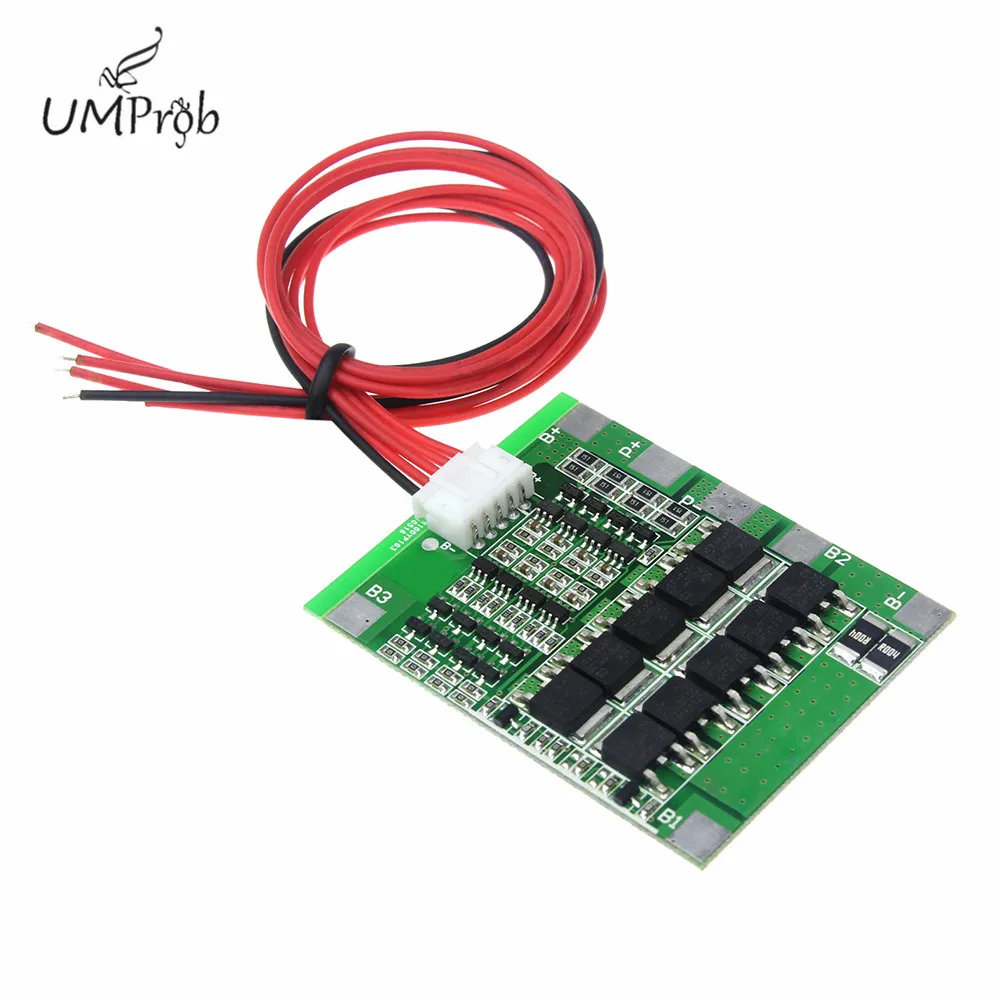 4S 30A 14.8V 18650 Battery Li-ion Lithium  Protection Board BMS Packs PCB Protection Board Balance Integrated Circuits
