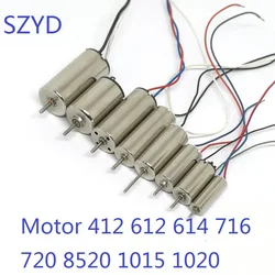 3-3.7VDC Motor 412 612 614 716 720 8520 1015 1020 High-Speed Coreless Motor For Model Airplane UAV Accessories