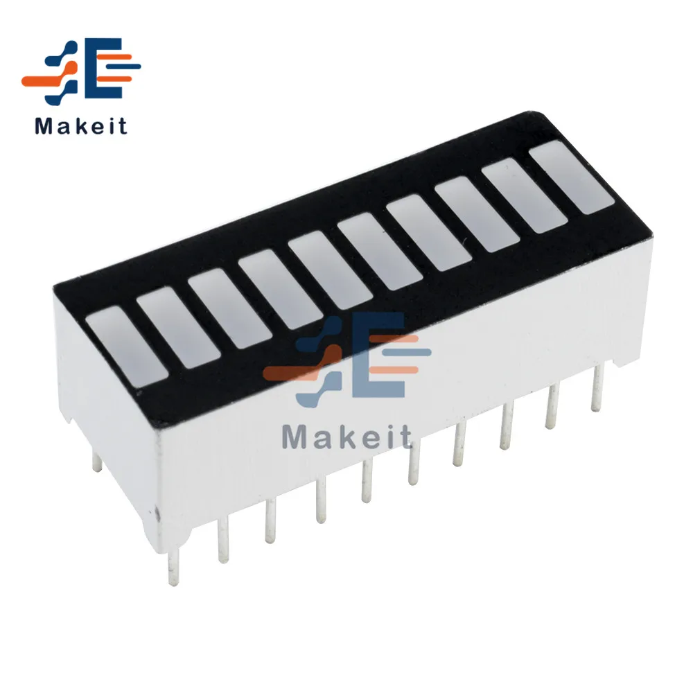 10 Segment Full Color LED Display Module Four Color Bargraph Light Ultra Bright Red Yellow Green Blue Colors