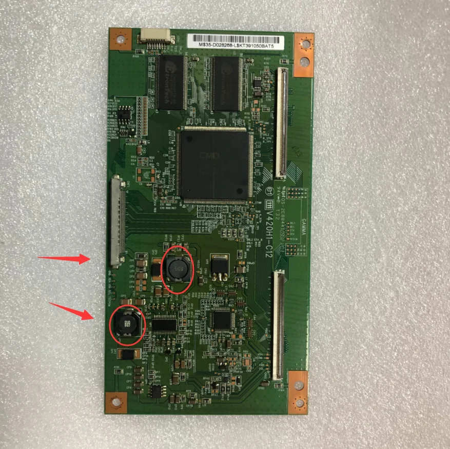 

Good test T-CON board for TLM4236H1-C V420H1-C12 V420H1-C07 only two inductances