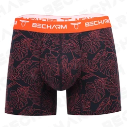 New Men's Boxers Shorts Panties Printing Black Red Large Size Set of Men Underpants Male Briefs Boxer Sexy Clothing Short Homme