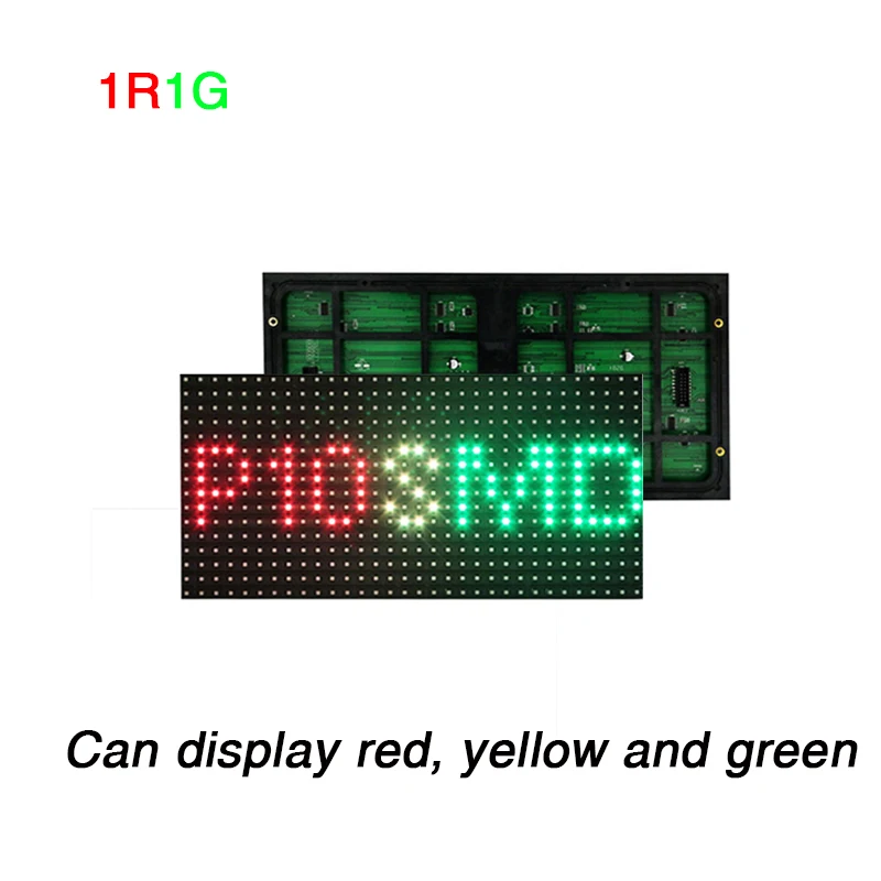 Dual Color Semi-outdoor P10 LED Display Module 320x160mm,32 x 16pixels  1/4S RG SMD3535 LED Video Panels For LED display Video