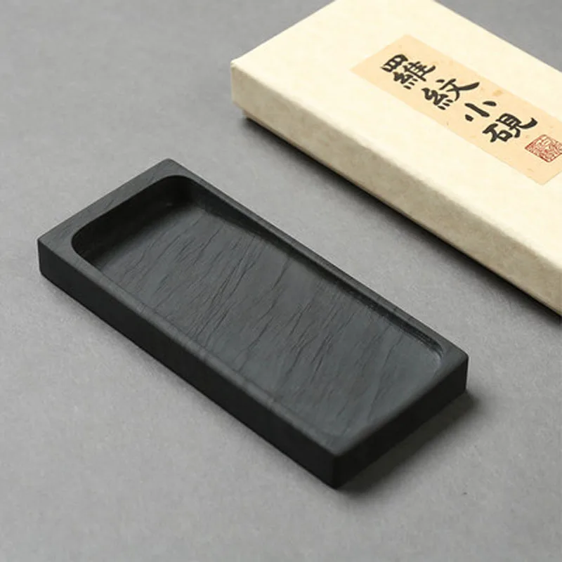 Rectangle Calligraphy Writing Inkstone Traditional Chinese Painting Inkslab Multifunctional Ink Grinding Plate
