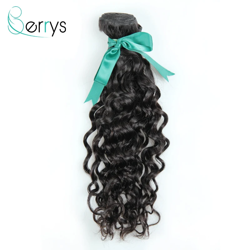 Berryshair Peruvian Water Wave Bundles 1/3/4 PCS 100g 100% Human Hair Extension Remy Hair Weaves 6