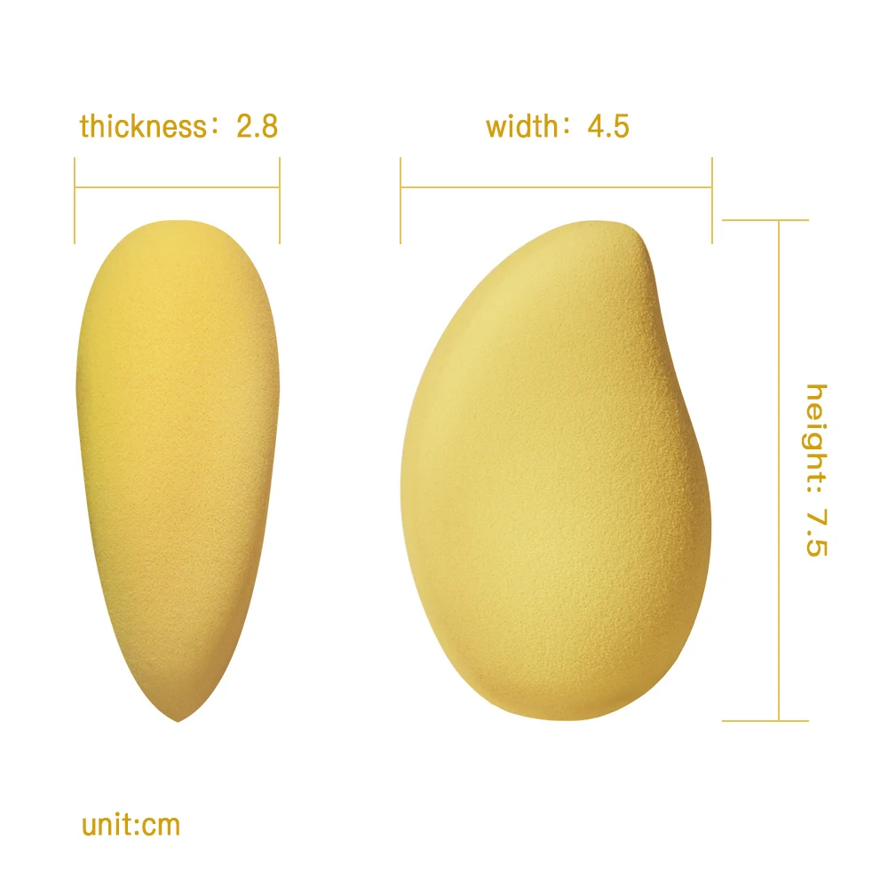 Mango Shape Makeup Sponge Puff Professional Cosmetic Puff For Foundation Concealer Cream Make Up Soft Water Sponge Puff wholsale