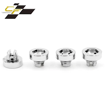 25 uds tuercas de rueda para tapa de llanta labio tornillo pernos neumáticos decoración de repuesto cromo negro oro ABS piezas de coche de plástico