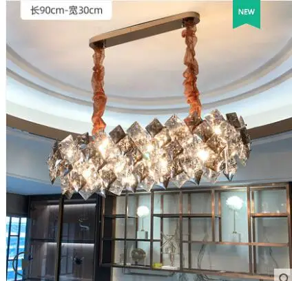 Chandelier Crystal chandelier luxury living room lamp Modern minimalist atmosphere light in the bedroom personality creative lam