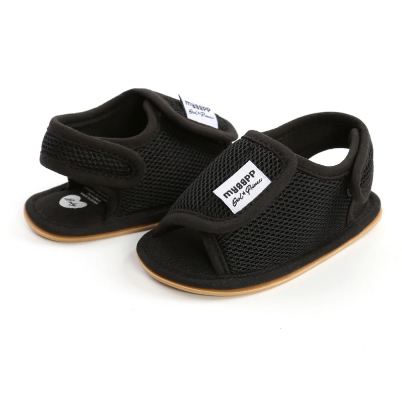 Baywell-Sandalias antideslizantes para bebés, zapatos planos con fondo suave, para primeros pasos, de 0 a 18 meses