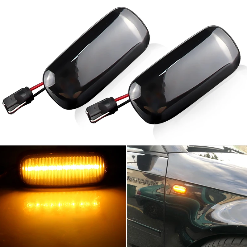 

For Audi A3 S3 8P A4 S4 RS4 B6 B7 A6 S6 RS6 C6 05-08 Dynamic Turn Signal Light LED Side Marker Fender Sequential Indicator Lamp