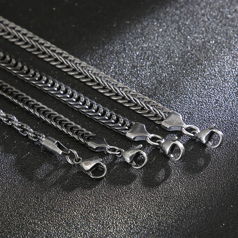 KALEN Stainless Steel Matte Link Chain Necklace For Men 8mm Twisted Link Chain Choker Jewellry New Arrivals 2020