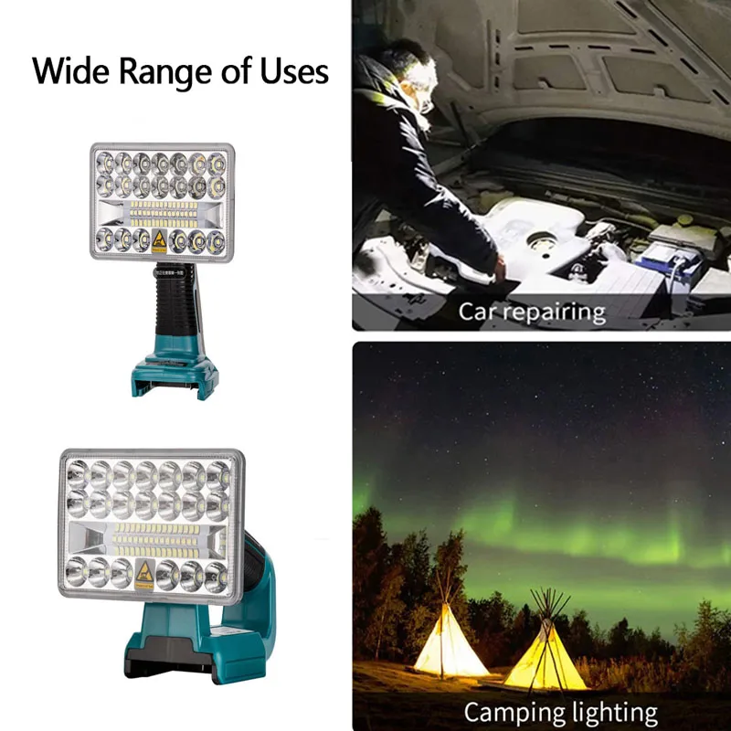 USBポート付きmakitaリチウムイオンバッテリー,軽量,ツールの交換,屋内および屋外用,14.4v-20v,18w