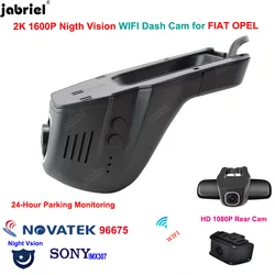 2K Wifi Dash Cam Camera Car DVR Recorder for fiat F595 500e 500L 595C 500 500X for opel corsa d astra h j g insignia Crossland