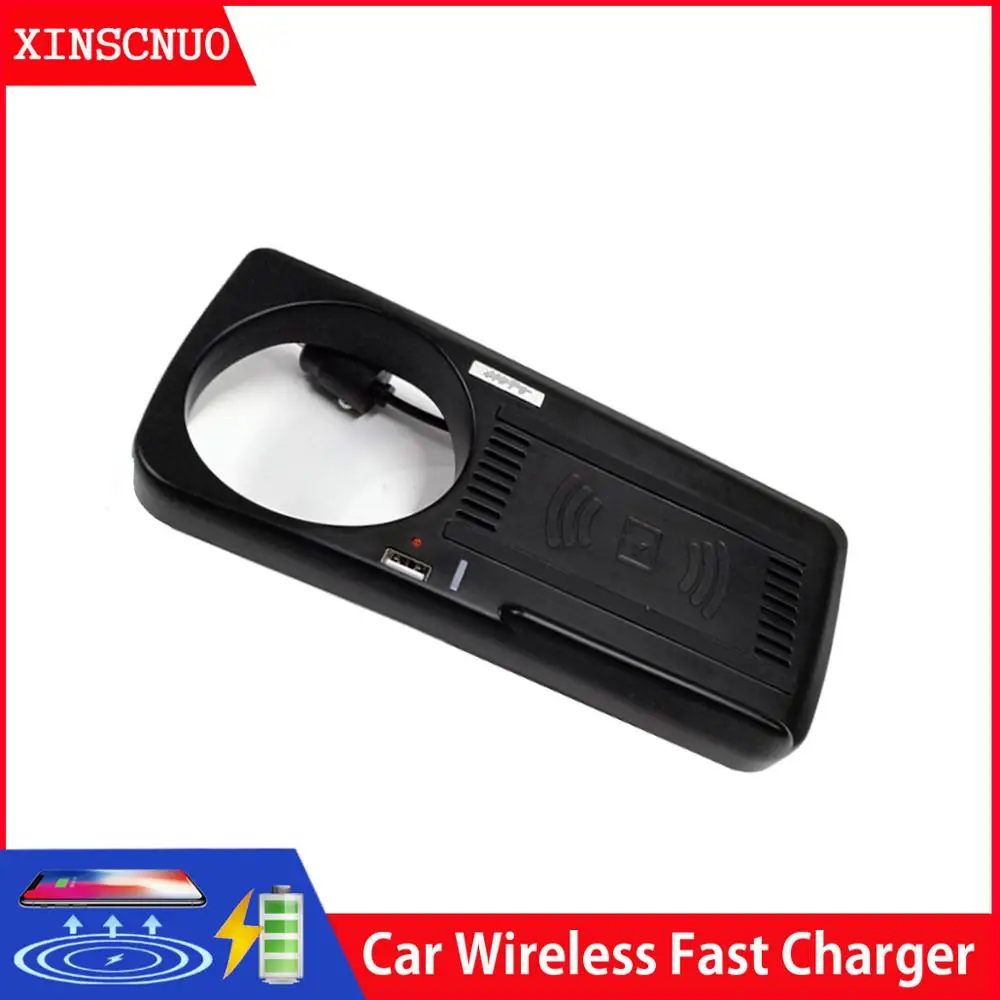 Car Accessories wireless mobile charger For BMW 5 Series F10 F18 2012-2017 QI wireless Fast charging phone Car Charging Pad