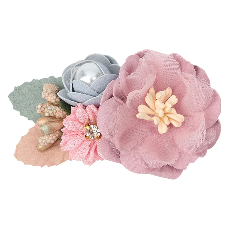 1 Pc Baby Floral spinki do włosów śliczny sztuczny kwiat Barrettes spinki do włosów dla dziewczynek dzieci piękne akcesoria do włosów bukiet hurtowy