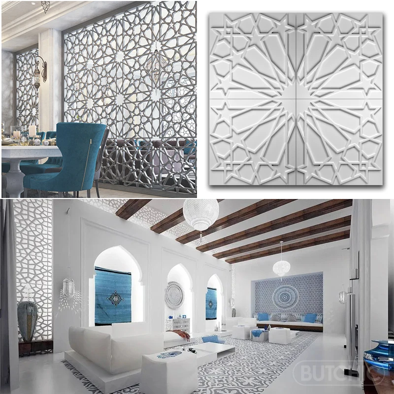 Pegatina de pared 3D de 12 piezas, 30x30cm, papel tapiz decorativo para sala de estar, mural, panel de pared 3d impermeable, baño, cocina, molde 3D de techo