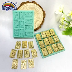 Tarot Styles Silicone Mold DIY Fondant Cake Chocolate Dessert Kitchen Baking Mould Handmade Making Decoration Accessories