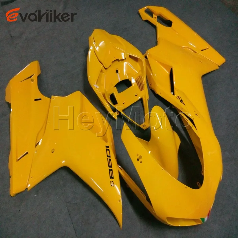 ABS fairing for 848 1098 1198 2007 2008 2009 2010 white motorcycle bodywork kit Injection mold