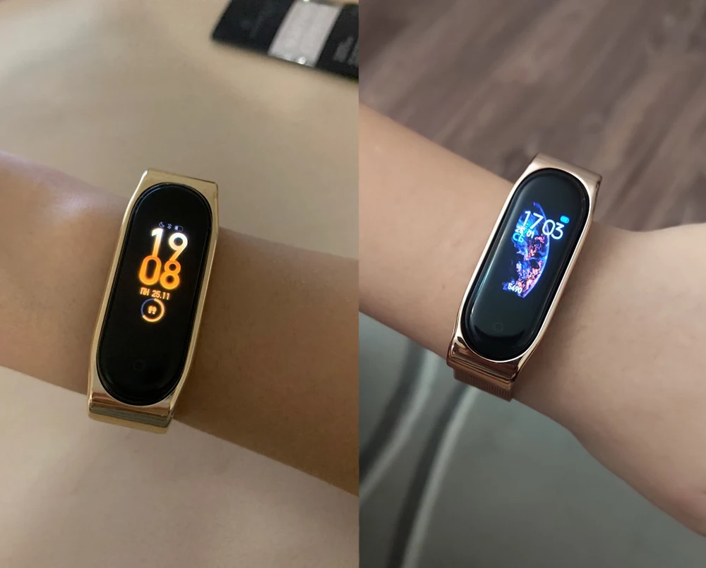 Tali untuk Mi Band 4 Gelang Pintar untuk Xiaomi Mi Band 3 Gelang Logam NFC Versi Global Aksesori Miband 4 Gelang Jam