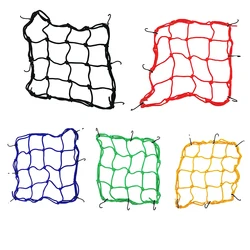 Elasticated Bungee Cargo Luggage Package Net With 6 Hooks For Rear Bicycle Bag Basket Bike Motorcycle Helmet Cargo Net New