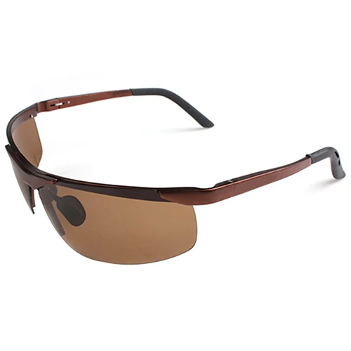 Lunettes de soleil polarisées à monture en métal pour hommes, lunettes de conduite cool, mode de police