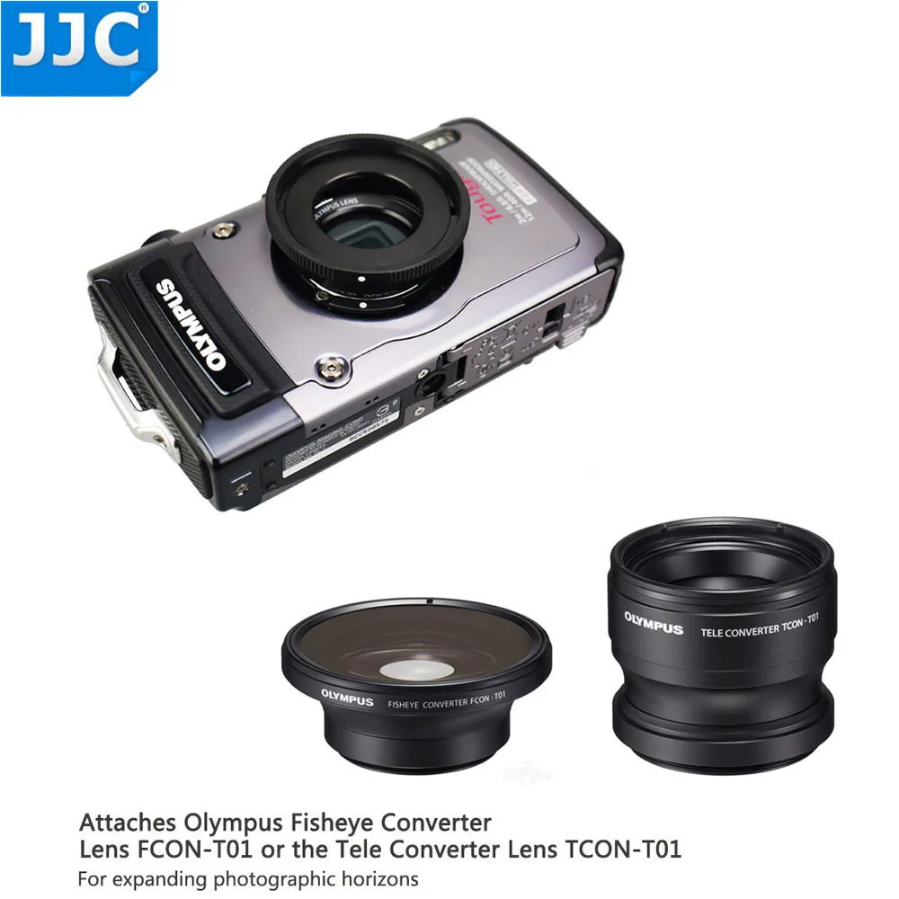 Jjc objektiv adapter ringrohr für olympus tough tg7 tg6 tg5 tg4 tg3 tg2 tg1 kamera FCON-T01TCON-T01 als cla-t01 40,5mm filter gewinde