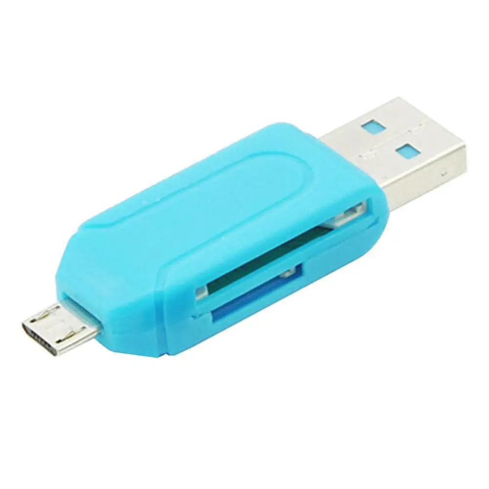 

2 in 1 USB OTG Card Reader Memory Micro USB TF SD Card Reader for PC Phone Laptop All in 1 / Multi in 1