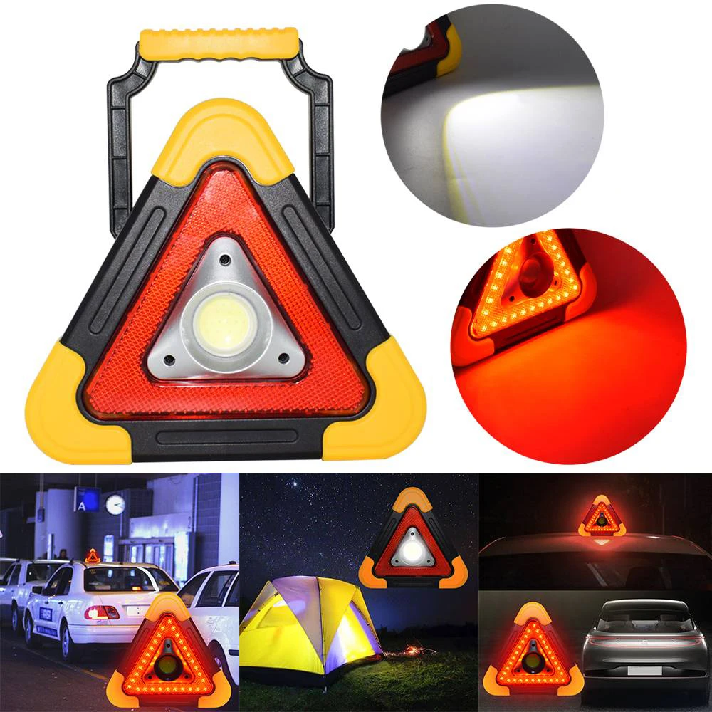 Multi Function cob emergency sign LED light emergency light triangle emergency sign warning sign