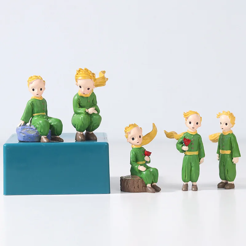 France Antoine de Saint Exupery Famous Fairy Tale Little Le Petit Prince Sculpture Decoration Crafts Ornaments Miniature Model