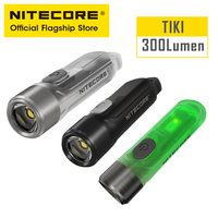 NITECORE TIKI Multi-Light Source USB-C Charge Portable EDC Camping Flashlight APC UV Mini Keychain Light Warning Signal Flashing