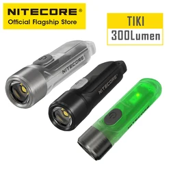 NITECORE-TIKI multifuente de luz, linterna portátil EDC de carga por USB-C, APC, UV, Mini llavero, señal de advertencia intermitente