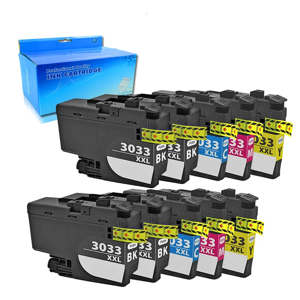 

10PK compatible For brother LC3033 CMYK Ink Cartridges MFC-J995DW MFC-J995DW