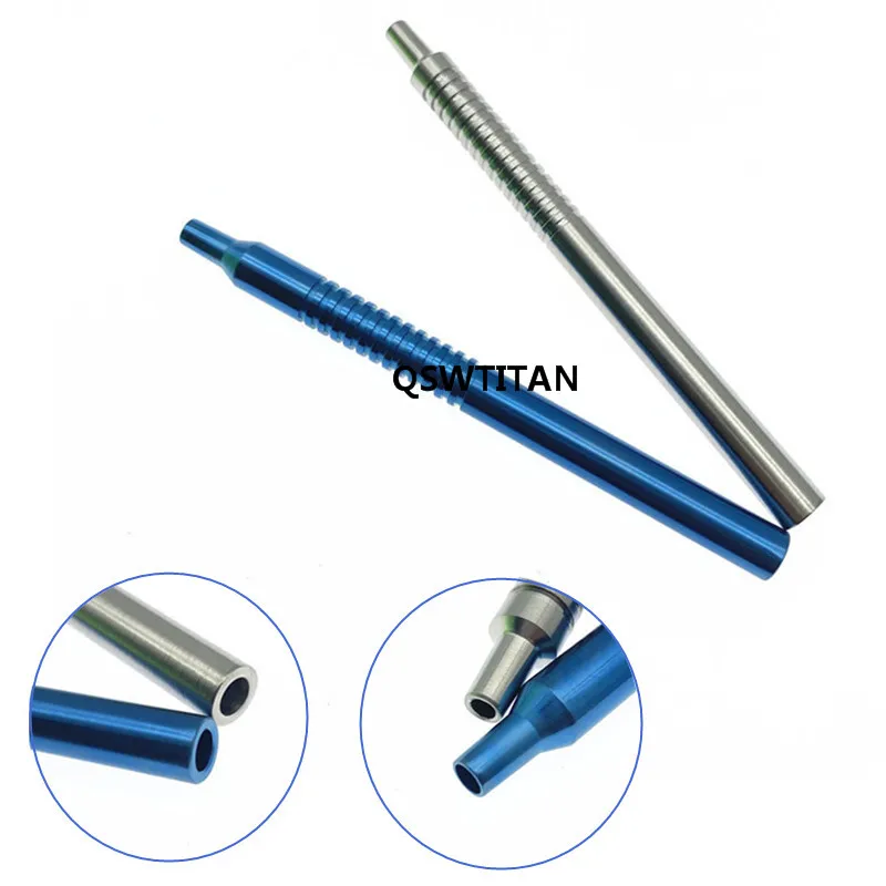 Ophthalmic Injection Suction Handle 9cm Ophthalmic Infusion Handpiece Stainless Steel Instruments