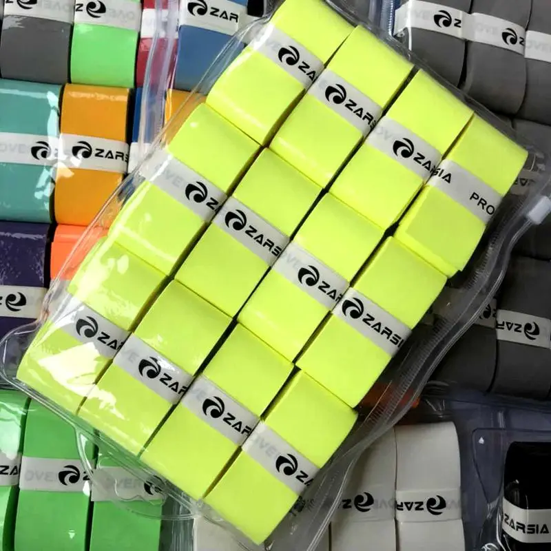 12pcs/pack ZARSIA quality PU tennis overgrip tacky Feel badminton racket overgrip smooth tennis racket grips