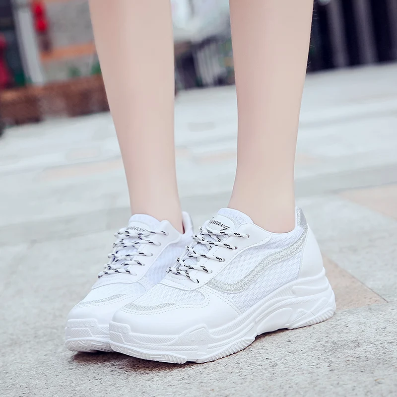 Tenis Feminino 2019 Tennis Women Shoes Tenis Blancos Sneakers Zapatos De Mujer Sport Air Cushion Trainers Lace-up Ladies Shoes 4