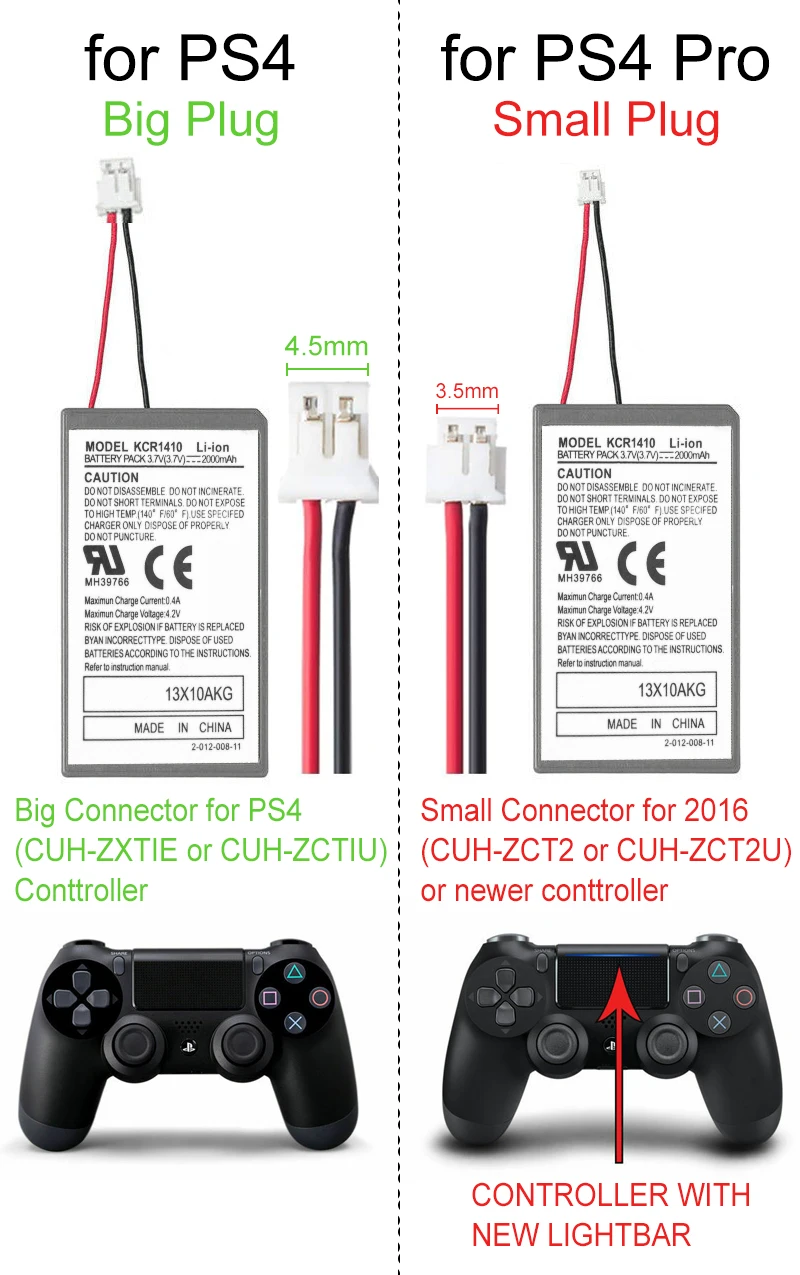 2 sztuk 2000mAh akumulator + kabel do ładowarki USB dla Sony PS4 PlayStatoin4 Dualshock4 kontroler bezprzewodowy akumulatory