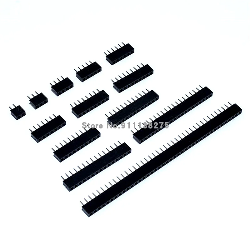 10PCS 1X/2/3/4/5/6/8/10/40 PIN Single Row Straight FEMALE PIN HEADER 2.0MM 2MM PITCH Strip Connector Socket 3p/4p/6p/8p/20p/40p