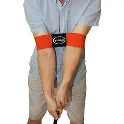 Professional Elastic Golf Swing Trainer Arm Band Belt Gesture Alignment Training Aid for Practicing