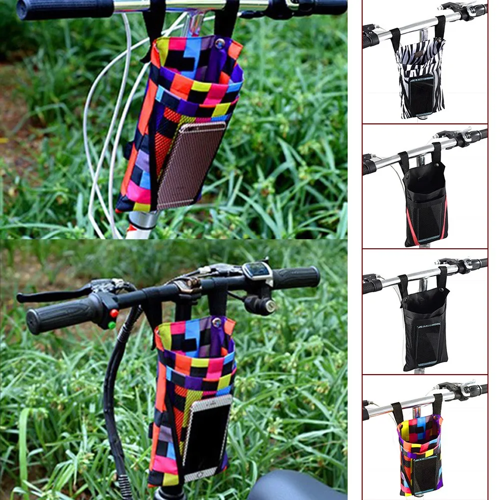 

Bike Canvas Detachable Pouch Basket Large Capacity Storage Multi-Purpose Cycling Carryings Holder Waterproof Scooter 25x16.5cm