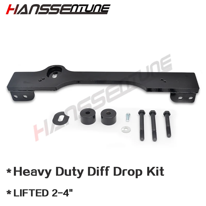 HANSSENTUNE 4WD Car Roadsafe Diff Drop Kit 2 - 4\