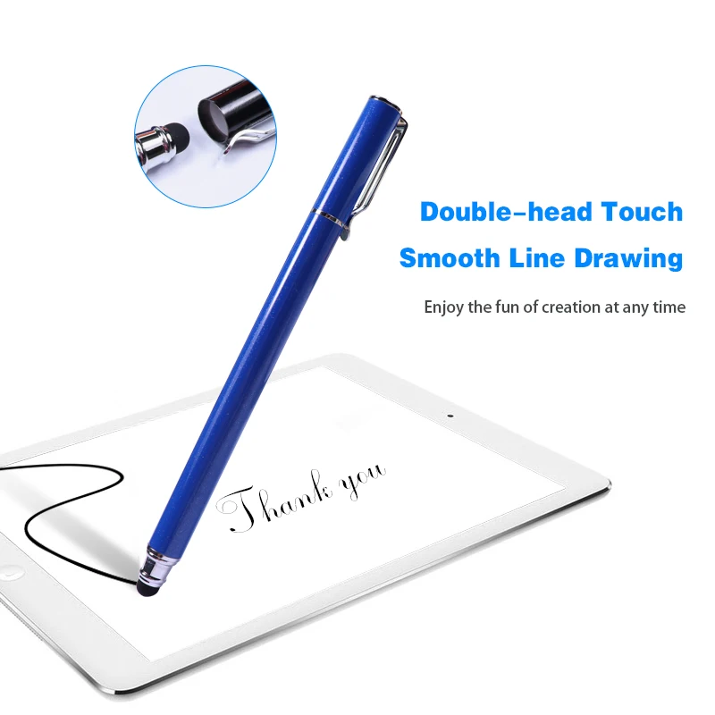 Wenku 2 In1 Rubber Tip Touch Capacitieve Scherm Mobiele Telefoon Stylus Pen Fabriek Groothandel Te Koop
