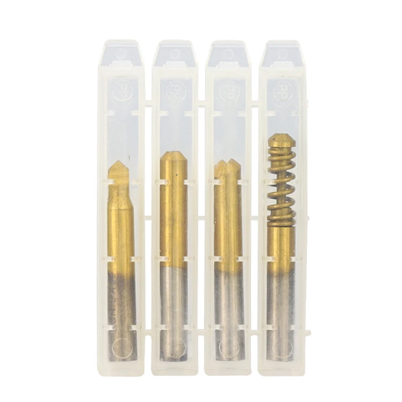 4pcs P301 Vertical Key Cutting Machine Milling Cutter Set Titanium Coated Key Cutting Mahchine Drill Bit Locksmith Tools Parts