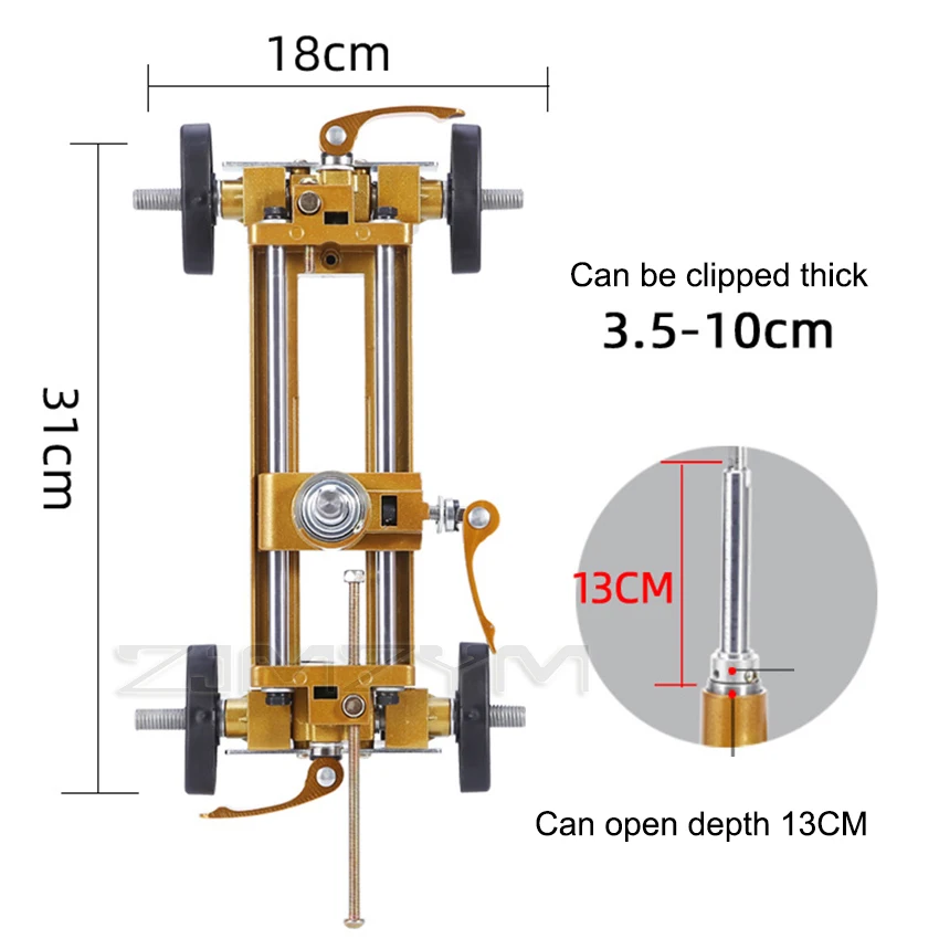 Door Lock Hole Opener Wooden Door Slotting Machine Woodworking Installation Key Hole Puncher Keyhole Opening Tools Deepth 13MM